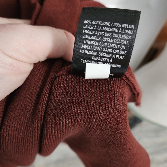 Burgundy Knit Sweater Dress - Picture 5 of 5